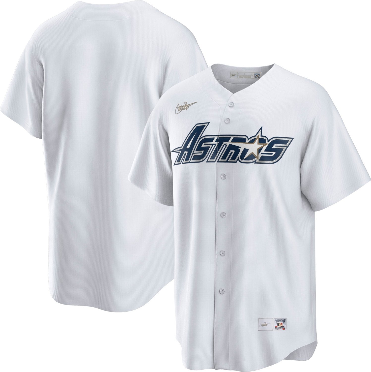 Houston Astros Nike Team Cooperstown Jersey - White in 2023